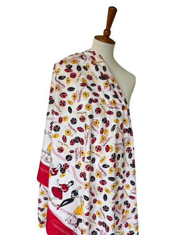 Early 1960s Novelty "Let's Twist" Border Print